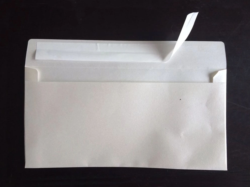 Фото готового конверта станка для изготовления конвертов TZ-230B